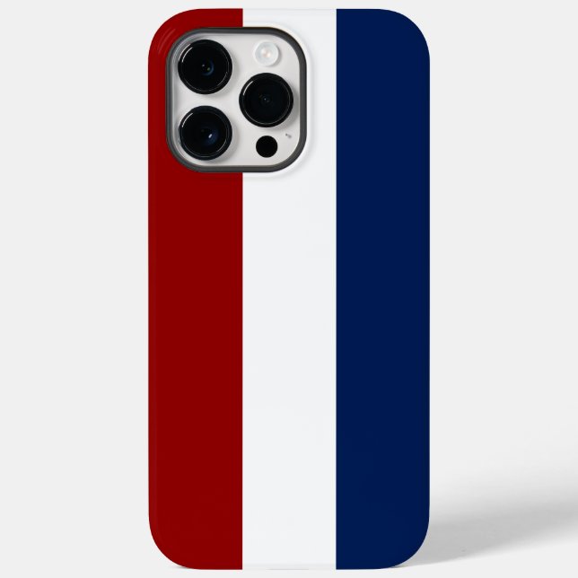 Patriotisch Rot Weiß und Blau Case-Mate iPhone Hülle (Rückseite)
