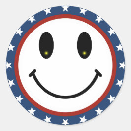 Patriotisch Runder Aufkleber