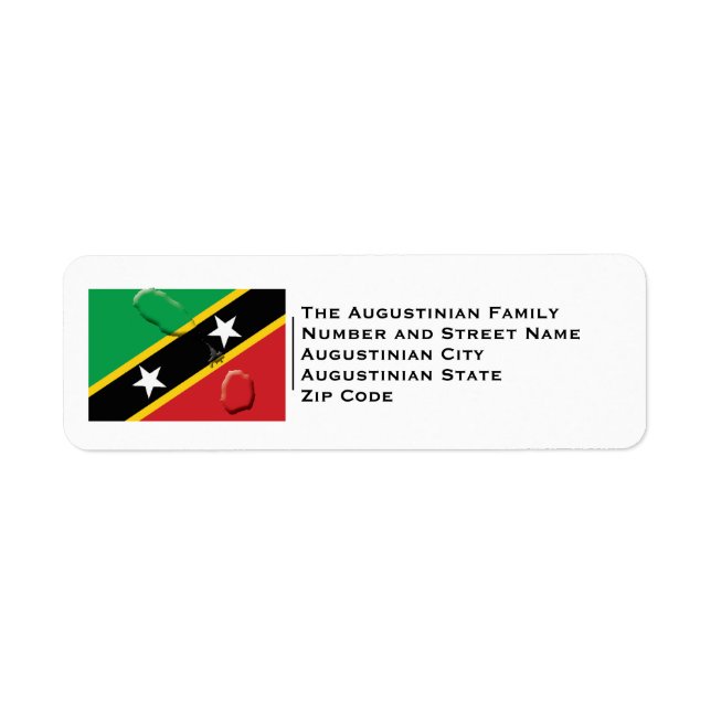 Patriotisch | ST KITTS UND NEVIS FLAG (Vorne)