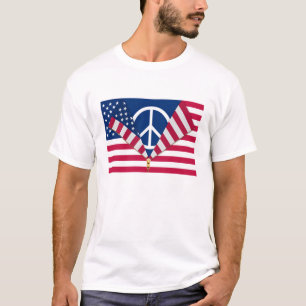 Patriotisch UND Pro-Frieden T-Shirt