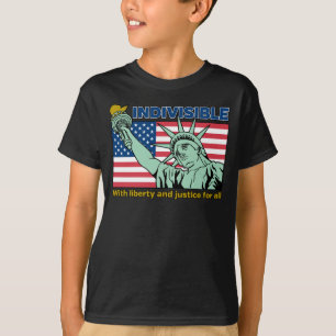 Patriotisch-unsichtbar-Freiheit und Gerechtigkeit T-Shirt
