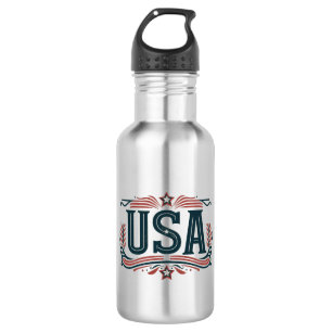 Patriotisch, Vintag USA Edelstahlflasche