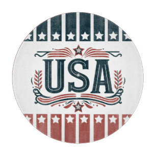 Patriotisch, Vintag USA Schneidebrett