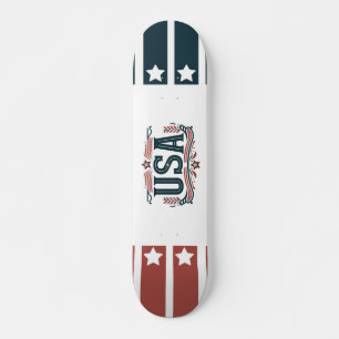 Patriotisch, Vintag USA Skateboard