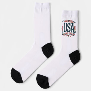 Patriotisch, Vintag USA Socken