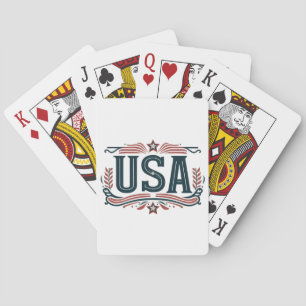 Patriotisch, Vintag USA Spielkarten