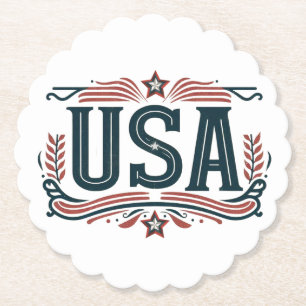 Patriotisch, vintage USA Untersetzer