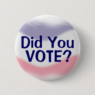 Patriotisch wählten Sie politischen Knopf Button