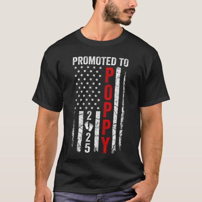 Patriotisch zum ersten Mal für Poppy 2025 T-Shirt (Vorderseite)