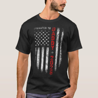 Patriotisch Zum Papa Befördert Est 2026 Erstes Mal T-Shirt