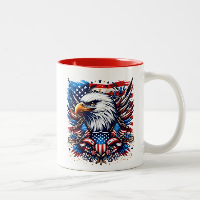 Patriotisch Zweifarbige Tasse (Rechts)