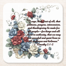 Patriotische 1 Timotheus 2:1-2 Fließdecke
