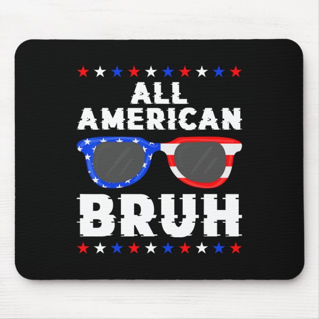 Patriotische 4. Juli Jungen Teens Kinder All Ameri Mousepad (Vorne)