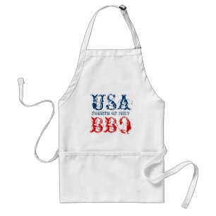Patriotische 4. Juli-Party-BBQ-Schürzen USA 1776 Schürze