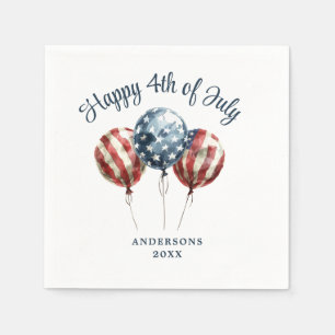 Patriotische 4. Juli-Party Serviette