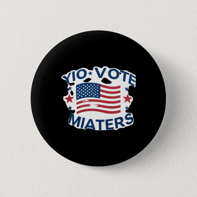 Patriotische Abstimmung Design mit amerikanischer  Button (Vorderseite)