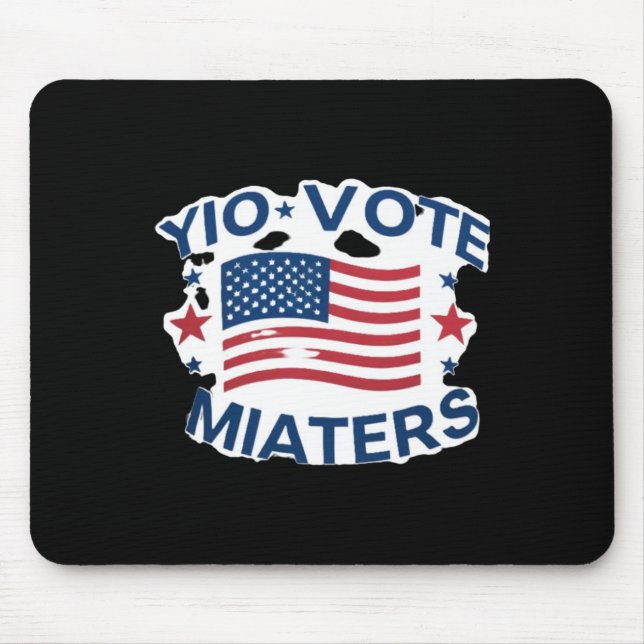 Patriotische Abstimmung Design mit amerikanischer  Mousepad (Vorne)