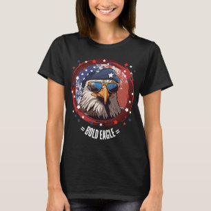Patriotische Adler-Barett-Denimjacke T-Shirt