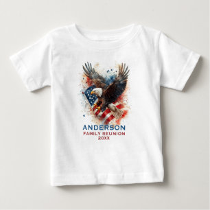 Patriotische Adler-Familientreffen Baby T-shirt
