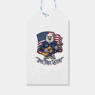 Patriotische Adler Gitarre Vintage Geschenkanhänger