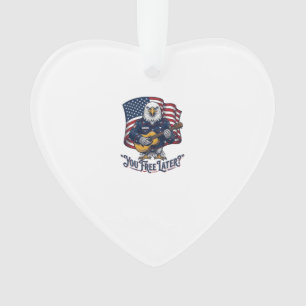 Patriotische Adler Gitarre Vintage Ornament