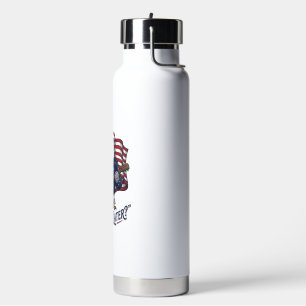 Patriotische Adler Gitarre Vintage Trinkflasche