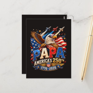 Patriotische Adler Jets America 250. Postkarte