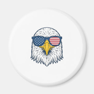 Patriotische Adler-Sonnenbrille Vintage-Vektor-Des Magnet