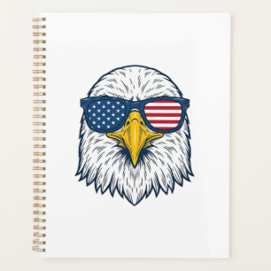 Patriotische Adler-Sonnenbrille Vintage-Vektor-Des Planer