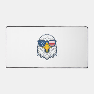 Patriotische Adler-Sonnenbrille Vintage-Vektor-Des Schreibtischunterlage