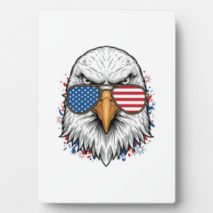 Patriotische Adler Sonnenbrille Vintage Vektor Shi Fotoplatte