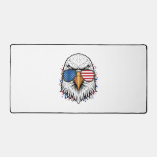 Patriotische Adler Sonnenbrille Vintage Vektor Shi Schreibtischunterlage