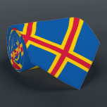 Patriotische Åland-Inseln-Flagge Krawatte<br><div class="desc">Patriotische Flagge von Åland Inseln.</div>