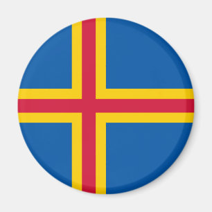 Patriotische Åland-Inseln-Flagge Magnet