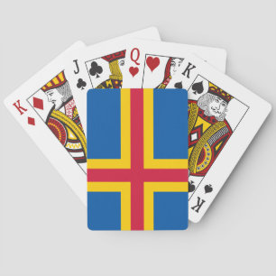 Patriotische Åland-Inseln-Flagge Spielkarten