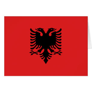 Patriotische albanische Flagge