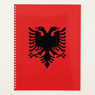 Patriotische albanische Flagge Planer
