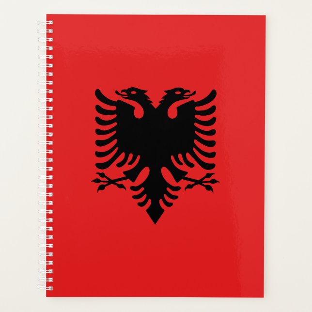 Patriotische albanische Flagge Planer (Vorderseite)