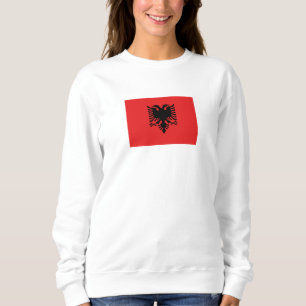 Patriotische albanische Flagge Sweatshirt