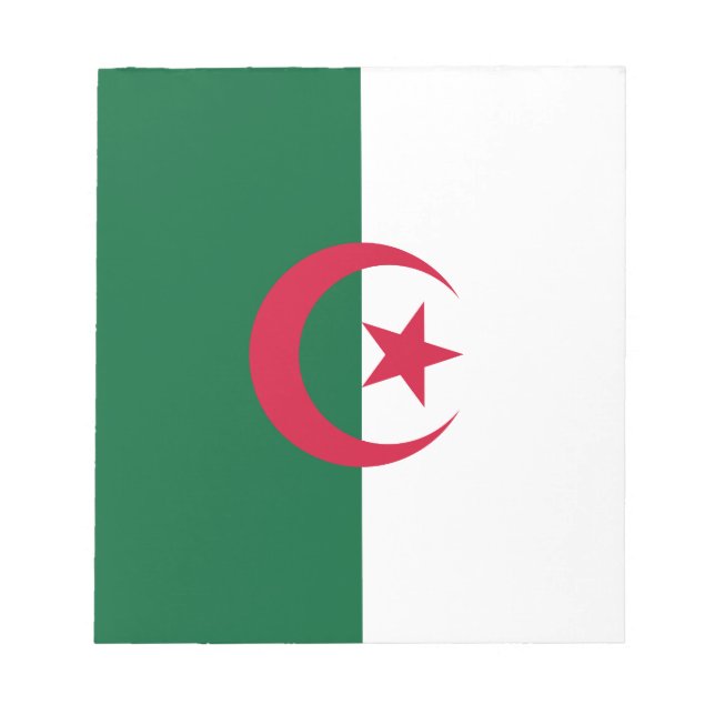 Patriotische algerische Flagge Notizblock (Vorderseite)