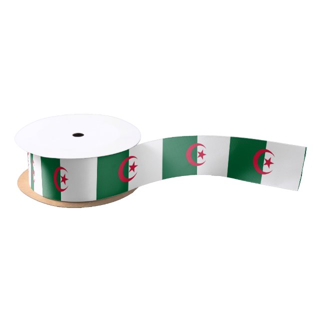 Patriotische algerische Flagge Satinband (Spule)