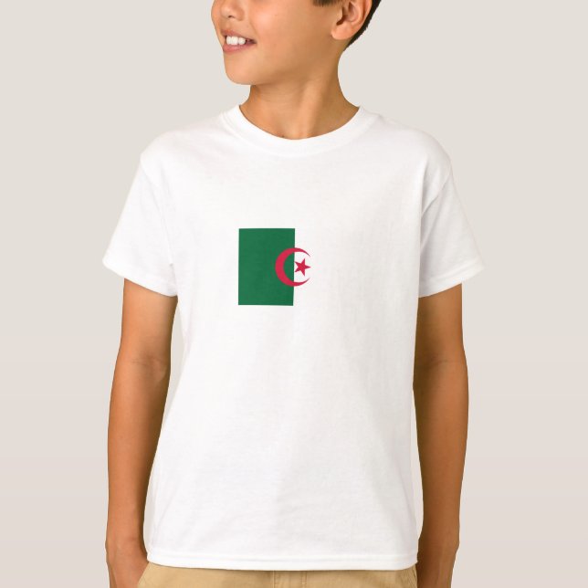 Patriotische algerische Flagge T-Shirt (Vorderseite)