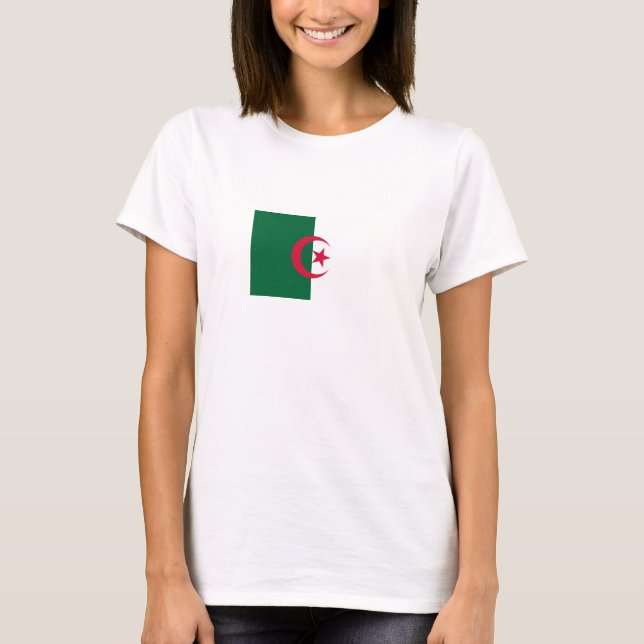 Patriotische algerische Flagge T-Shirt (Vorderseite)