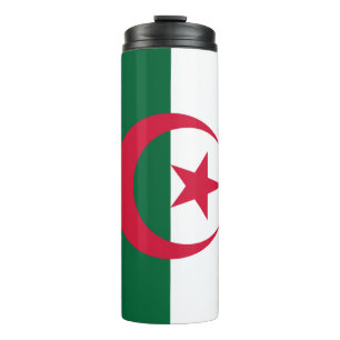 Patriotische algerische Flagge Thermosbecher