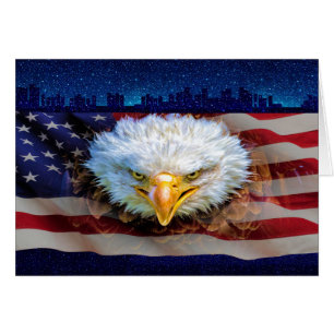 Patriotische American Eagle Stationery Note Card