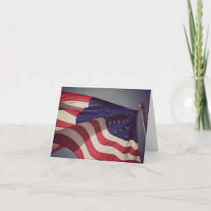 Patriotische American Flag Note Card Karte