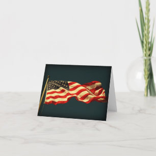 Patriotische American Flag Note Card Karte