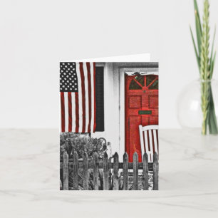 Patriotische American Front Pornokarte Dankeskarte