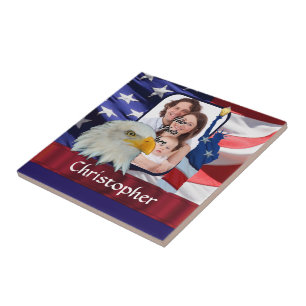 Patriotische American Icon Fotovorlage Fliese
