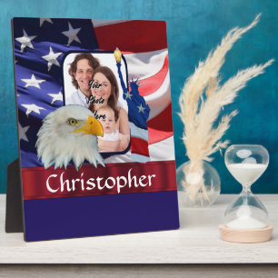 Patriotische American Icon Fotovorlage Fotoplatte